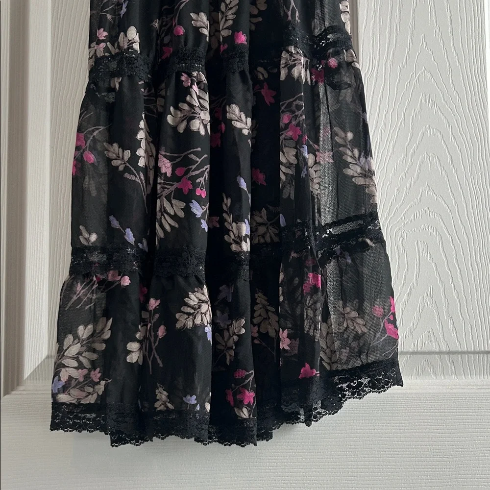 Floral Lace Trim Slip Dress - Picture 10 of 13